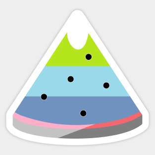 juicy watermelon retro Sticker